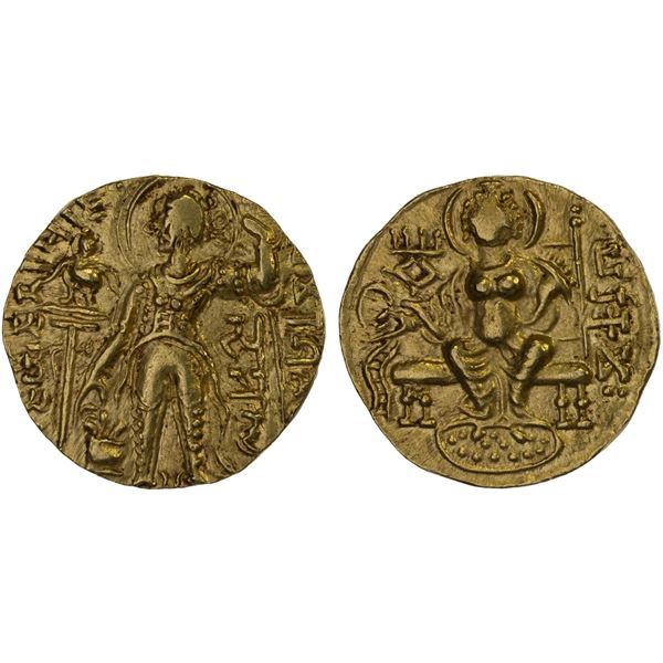 GUPTA: Samudragupta, 344-378, AV dinar (7.66g), XF