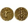 Image 1 : GUPTA: Chandragupta II, 383-412, AV dinar (7.82g), VF