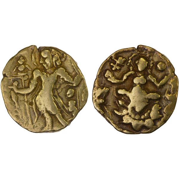 GUPTA: Chandragupta II, 383-412, AV dinar (7.52g), F-VF