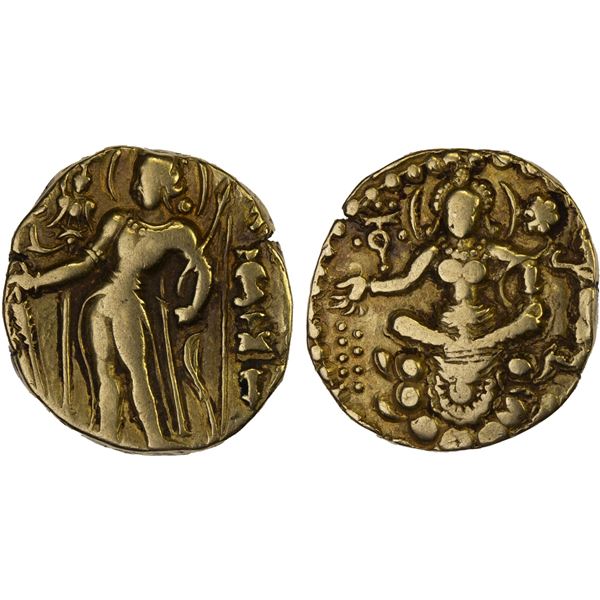 GUPTA: Kumaragupta I, 409-450/2, AV dinar (8.15g), VF