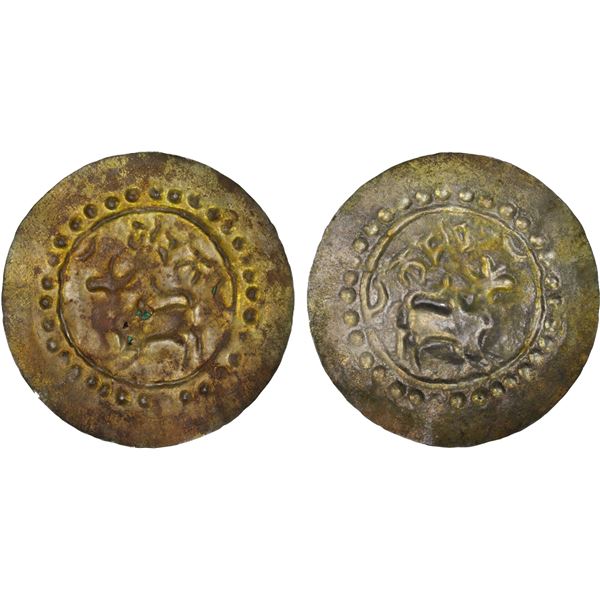HARIKELA: Anonymous, AR 30 ratti bracteate (3.39g), ca. 10th/11th century, VF-XF