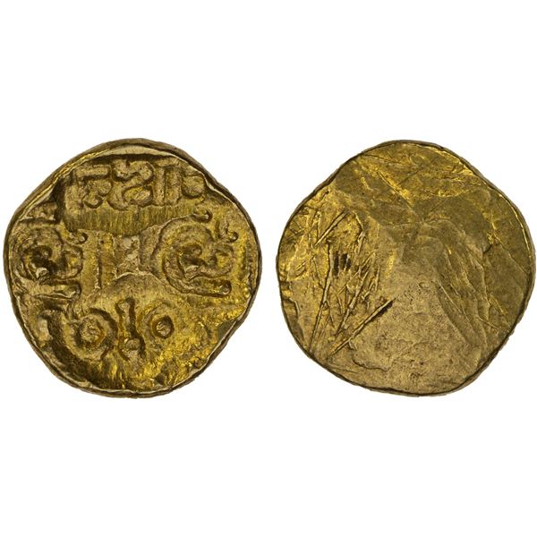 NELLORE: Telugu Chodas, AV pagoda (3.43g), 13th century, AU