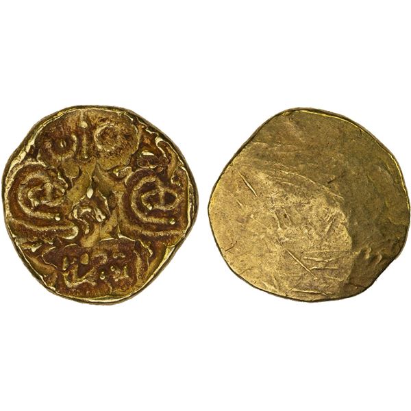 NELLORE: Telugu Chodas, AV pagoda (3.42g), 13th century, Choice XF