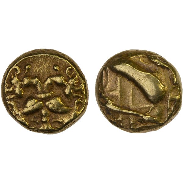 VIJAYANAGAR: Achyutaraya, 1529-1542, AV pagoda (3.36g), Choice VF