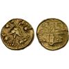 Image 1 : VIJAYANAGAR: Achyutaraya, 1529-1542, AV 1/2 pagoda (1.69g), VF