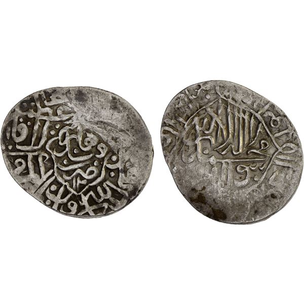 MUGHAL: Humayun, 1530-1556, AR light shahrukhi (3.16g), Qandahar, VF