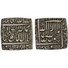 Image 1 : MUGHAL: Akbar I, 1556-1605, AR square rupee (11.30g), Urdu Zafar Qarin, AH1000 ("alf" is Arabic for 