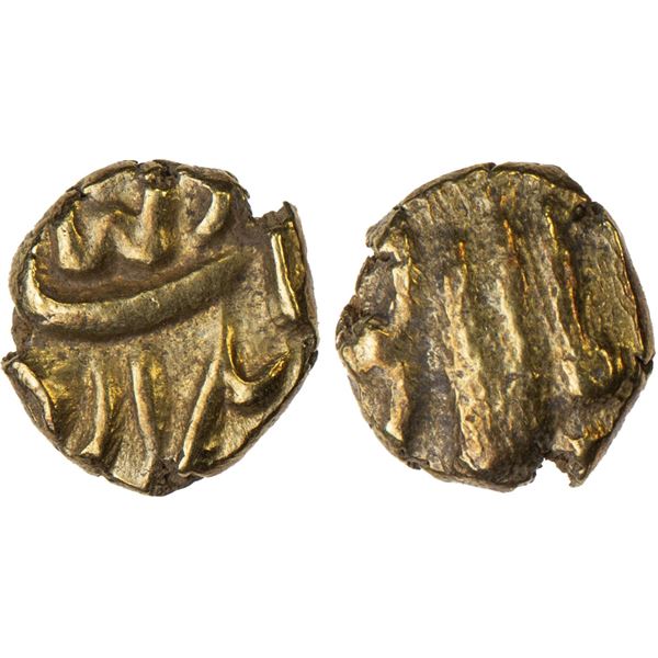 MUGHAL: Jahandar, 1712-1713, AV fanam (0.37g), Balapur, ND, XF