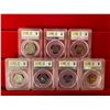 Image 2 : INDIA: Republic, 7-coin proof set, 1954(b)