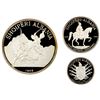 Image 1 : ALBANIA: People's Socialist Republic, 3-coin proof set, 1969