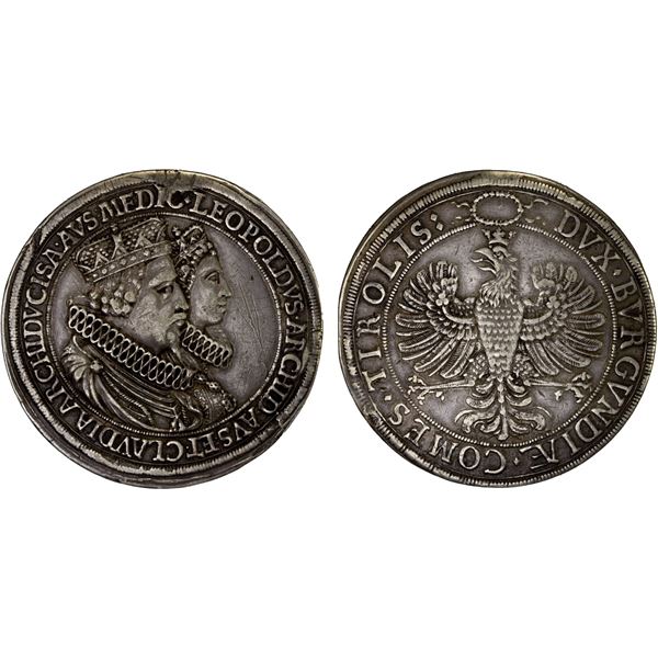AUSTRIA: Ferdinand II, 1619-1637, AR 2 thaler (56.78g), ND (1626), Choice VF