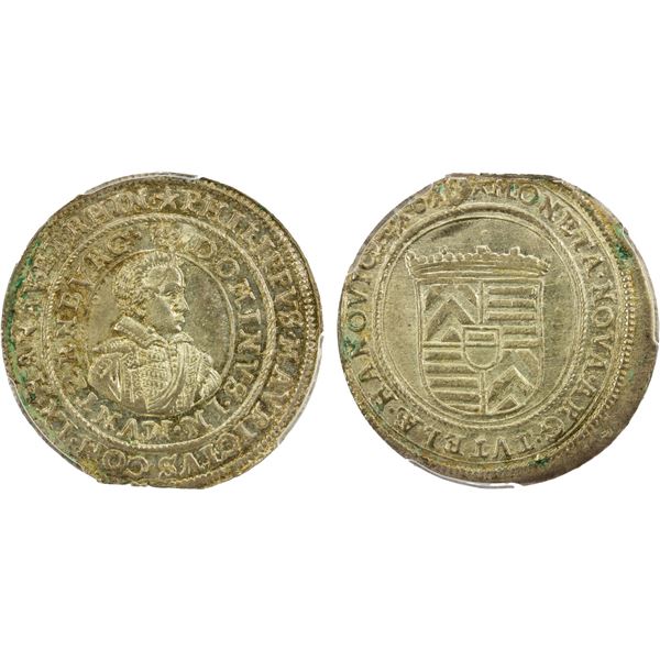 HANAU-MÜNZENBERG: Philipp Moritz, 1612-1638, AR testone (6 batzen), 1618, PCGS MS63
