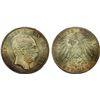 Image 1 : SAXONY: Georg, 1902-1904, AR 5 mark, Muldenhütten, 1902-E, PCGS MS67 +