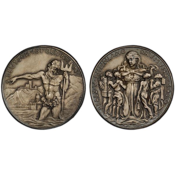 GERMANY: Weimar Republic, AR medal, 1930, PCGS Specimen 65