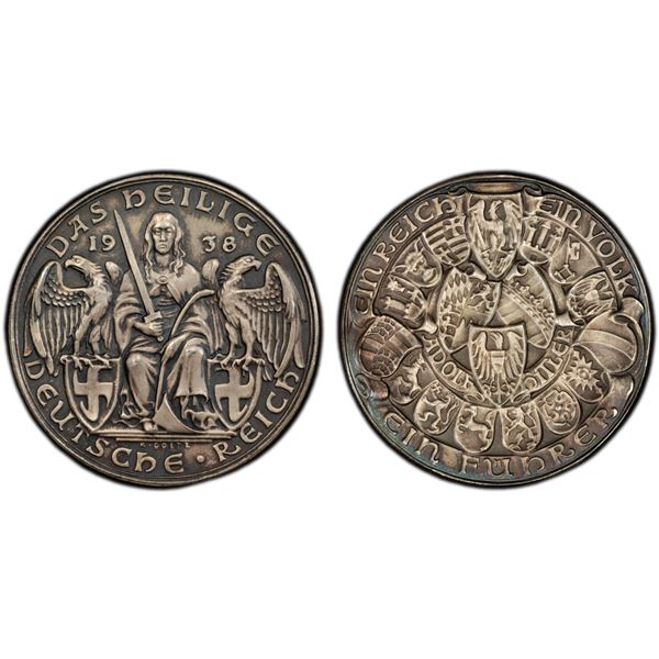 GERMANY: Third Reich, AR medal, 1938, PCGS Specimen 65