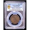 Image 2 : GREAT BRITAIN: AE halfpenny token, 1812, PCGS MS62