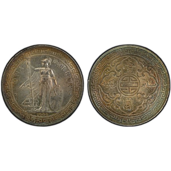 GREAT BRITAIN: AR trade dollar, 1907-B, PCGS MS62