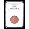 Image 2 : ITALY: PAPAL STATES: Pius VI, 1775-1799, AE 1/2 baiocco, 1783 year IX, NGC MS65 RD