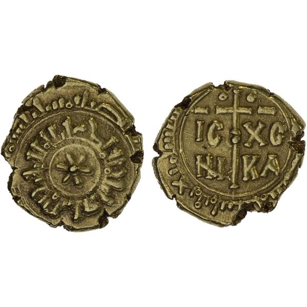 ITALY: SICILY: Tancred, 1189-1194, AV heavy tari (2.84g), Siqilliya, DM, XF