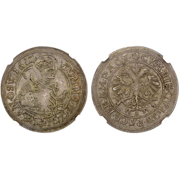 SWITZERLAND: ZUG: Canton, AR dicken, 1612, NGC MS62