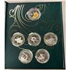 Image 1 : TRANSNISTRIA: Pridnestrovian Moldavian Republic, 6-coin proof set, 2008, Proof