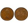 Image 1 : CANADA: Elizabeth II, 1952-2022, AE cent, 1955, PCGS AU58