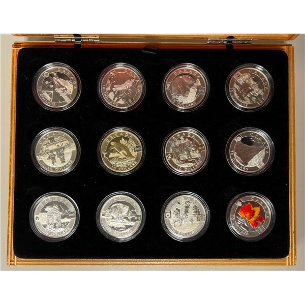 CANADA: Elizabeth II, 1952-2022, AR 12-piece proof set, 2013, Choice Proof