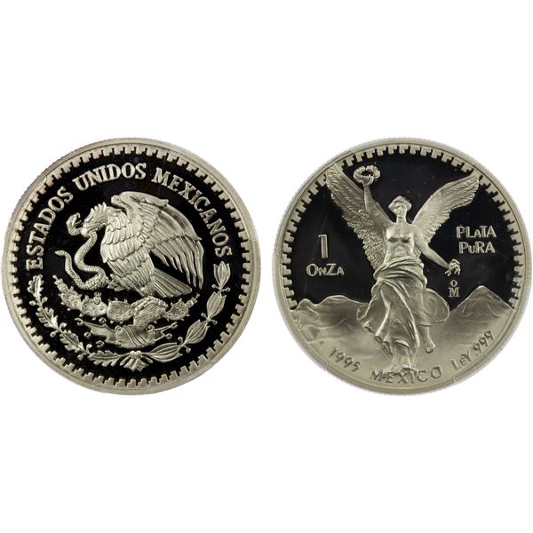 MEXICO: Estados Unidos, AR onza, 1995-Mo, PCGS Proof 69 DCAM