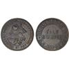 Image 1 : TRINIDAD & TOBAGO: British Colony, AE 1/2 stampee (5.29g), ND (1860), XF