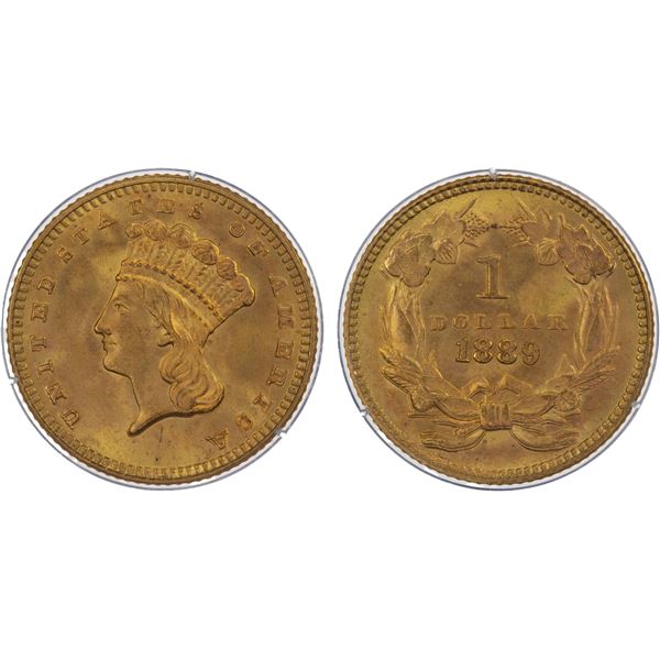 UNITED STATES: AV dollar, 1889, PCGS MS66