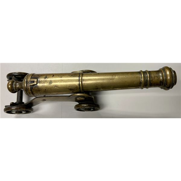 BRUNEI: brass cannon money (1092g), 19th to early 20th century, VF-XF