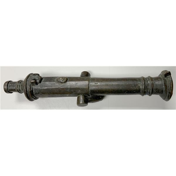 BRUNEI: brass cannon money (1541g), 19th to early 20th century, VF-XF