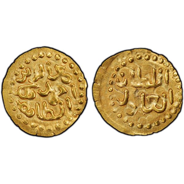 INDONESIA: SAMUDRA-PASAI: Mu'iz ad-Din Ahmad, ca. 1326-1360, AV kupang (0.61g), PCGS MS62