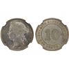 Image 1 : STRAITS SETTLEMENTS: Victoria, 1867-1901, AR 10 cents, 1871, NGC MS63