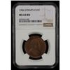 Image 2 : STRAITS SETTLEMENTS: Edward VII, 1901-1910, AE cent, 1906, NGC MS63 BN