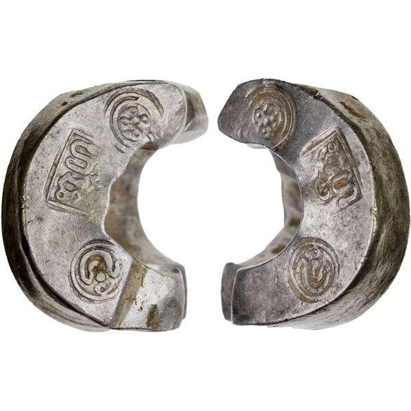 THAILAND: KINGDOMS: Lannathai, AR tamlung (61.96g), 14th-16th century, XF