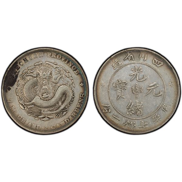SZECHUAN: Kuang Hsu, 1875-1908, AR dollar, Chengdu, ND (1901-08), PCGS XF details