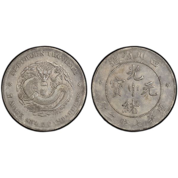 SZECHUAN: Kuang Hsu, 1875-1908, AR dollar, Chengdu, ND (1901-08), PCGS XF details