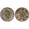 Image 1 : HONG KONG: Victoria, 1841-1901, AR 50 cents, 1894, AU
