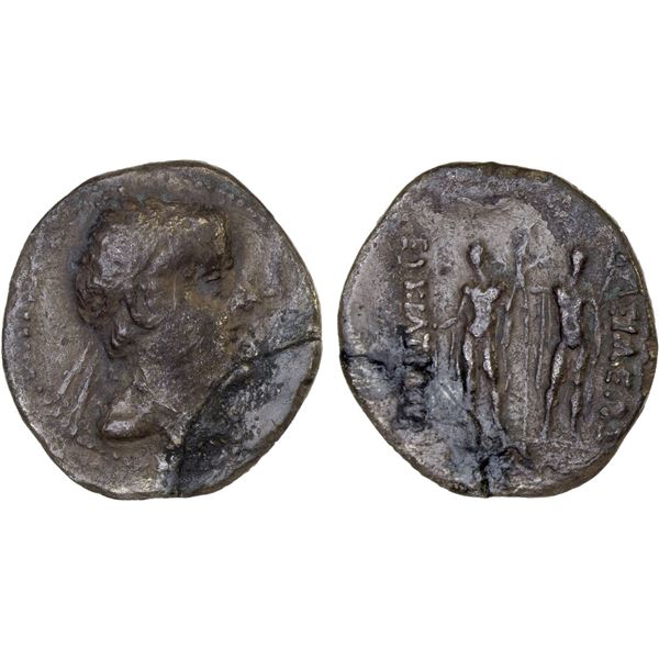 BACTRIA: Eukratides I Megas, ca. 170-145 BC, AR hemidrachm (1.70g), VF