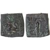 Image 1 : BACTRIA: Menander I Soter, ca. 155-130 BC, AE square small unit (3.02g), XF