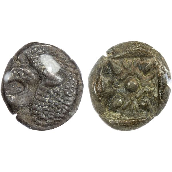 IONIA: Miletos, AR obol, late 6th-early 5th century BC, VF-XF