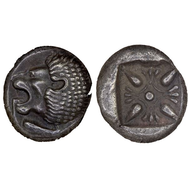 IONIA: Miletos, AR obol, late 6th-5th century, NGC Choice AU
