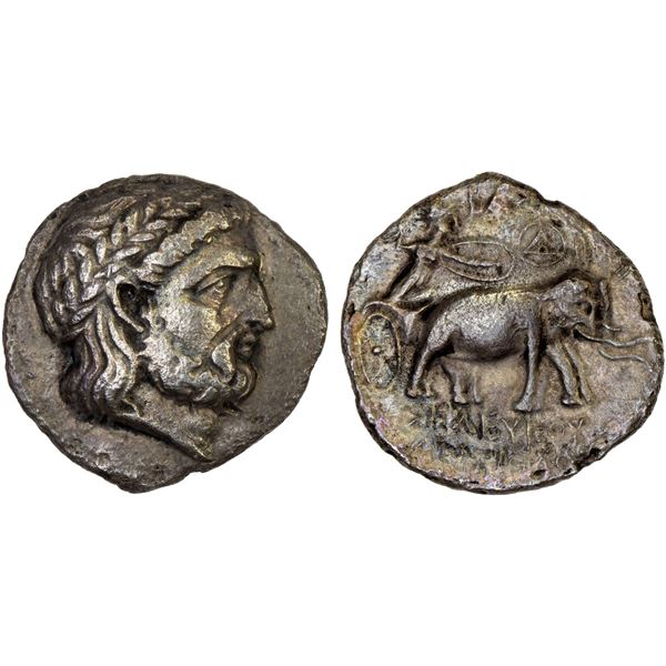 SELEUKID KINGDOM: Seleukos I Nikator & Antiochos I Soter, 294-281 BC, AR drachm (2.85g), Aï Khanoum,