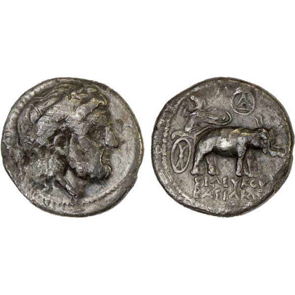 SELEUKID KINGDOM: Seleukos I Nikator & Antiochos I Soter, 294-281 BC, AR hemidrachm (1.45g), Aï Khan