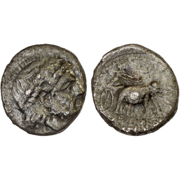 SELEUKID KINGDOM: Seleukos I Nikator & Antiochos I Soter, 294-281 BC, AR hemidrachm (1.36g), Aï Khan