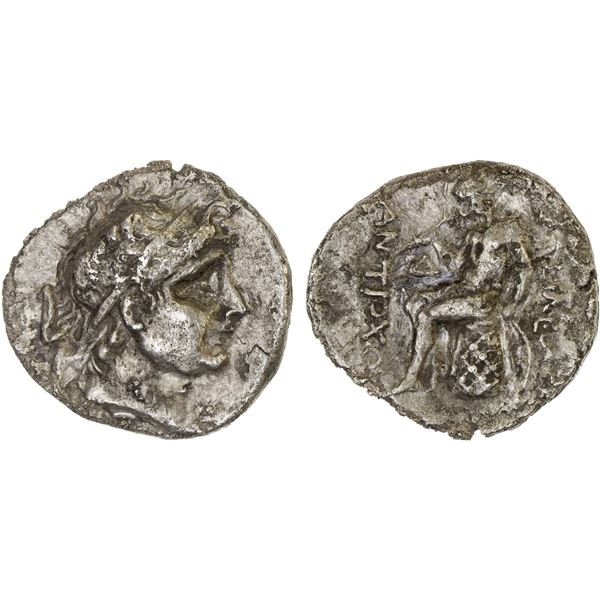 SELEUKID KINGDOM: Antiochos I Soter, 281-261 BC, AR drachm (3.63g), Aï Khanoum, VF