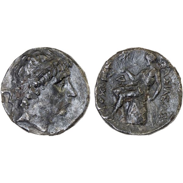 SELEUKID KINGDOM: Antiochos II Theos, 261-246 BC, AR drachm (3.40g), Aï Khanoum, VF