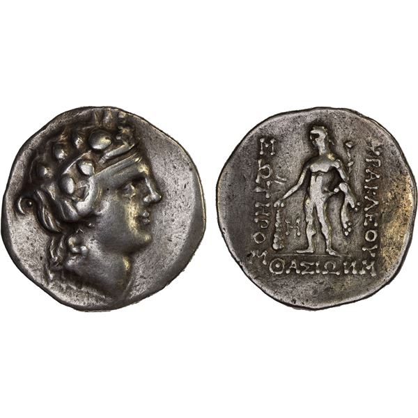 THRACIAN ISLANDS: Thasos, AR tetradrachm (16.54g), ca. 2nd-1st century BC, VF