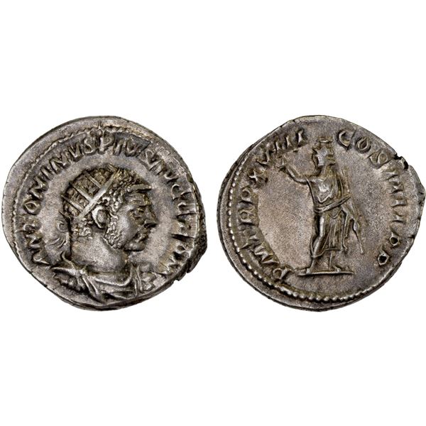 ROMAN EMPIRE: Caracalla, 198-217 AD, AR antoninianus (5.06g), Rome, 215 AD, VF